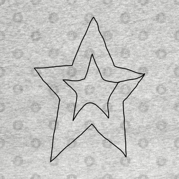 Small Star Line Art by ellenhenryart